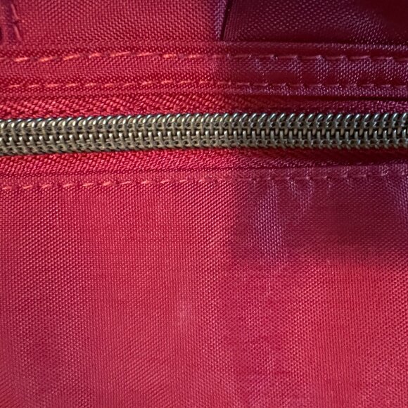 Travelon Anti-Theft Signature 3 Compartment Crossbody, Cayenne, Straight Pocket - Picture 2 of 11